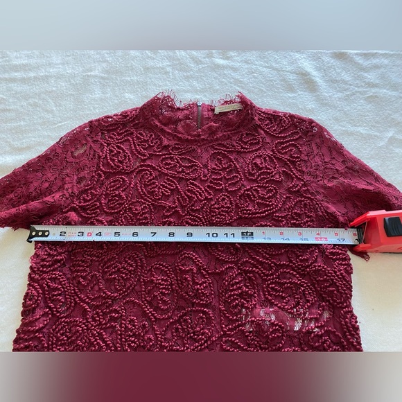 Zara Red Lace Top - Picture 2 of 6